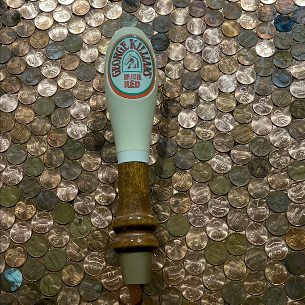George Killian’s Irish Red wooden tap handle